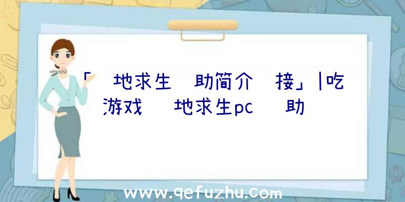 「绝地求生辅助简介连接」|吃鸡游戏